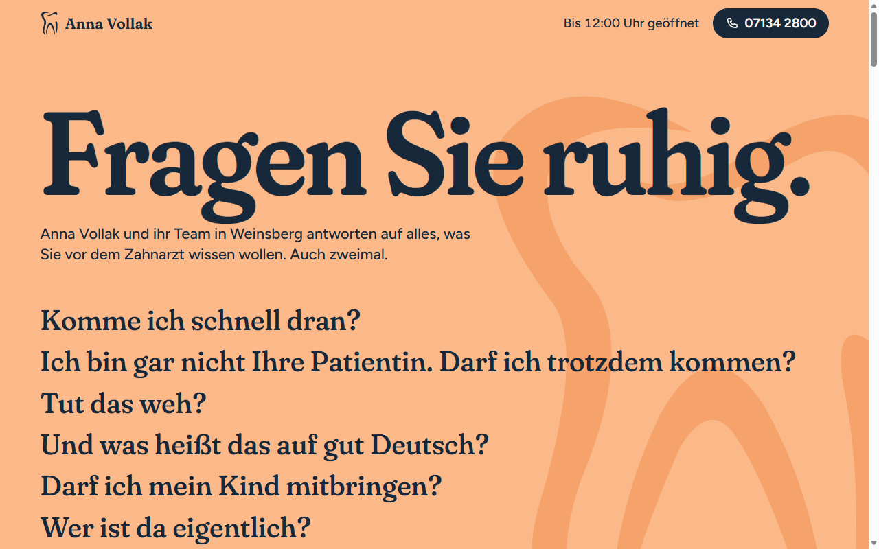 Richtung C: Fragen Sie ruhig auf Apricot